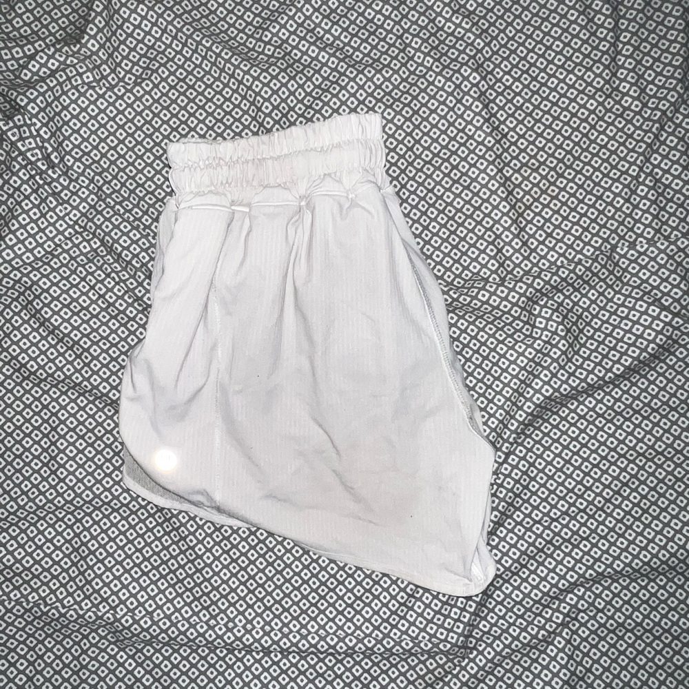 COPY - COPY - White lululemon hotty hot shorts